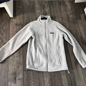 Columbia Women’s Large Gray Full Zip Benton Springs Fleece